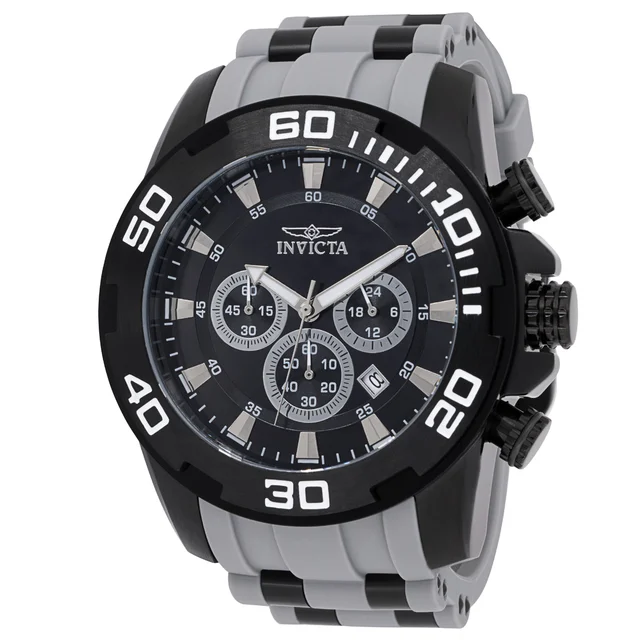 Invicta Pro Diver SCUBA Watch - 50mm, Grey, Black (44547) kol saati