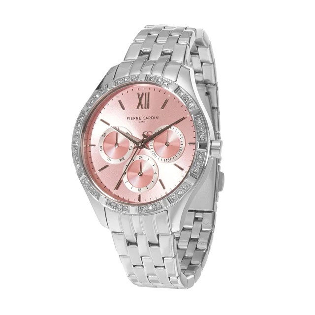 Éclat Luxe Stainless Steel Silver with Stainless Steel Silver Strap CF.1033.MS kol saati