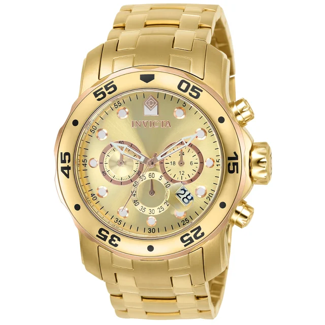 Invicta Pro Diver SCUBA Watch - 48mm. Gold (80071) kol saati