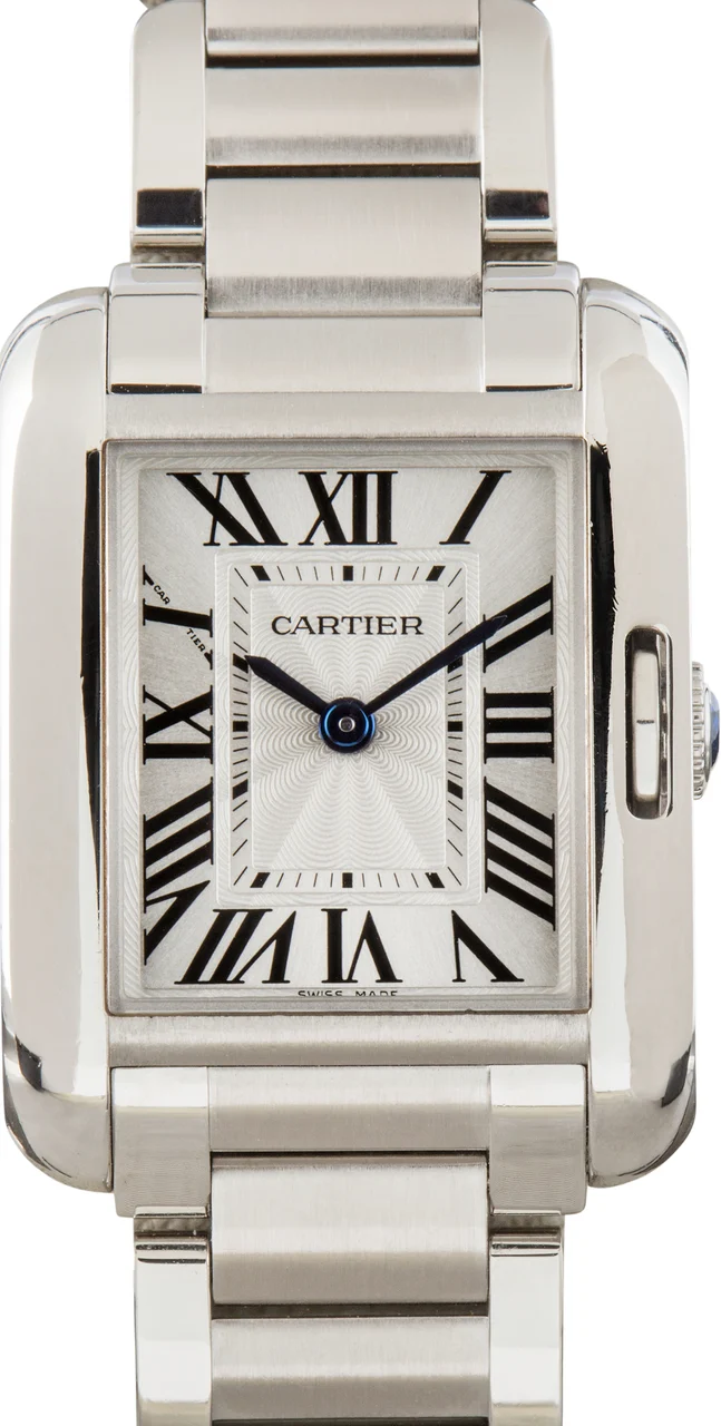 Cartier Tank Anglaise Watch Ref W5310022 Small Model kol saati