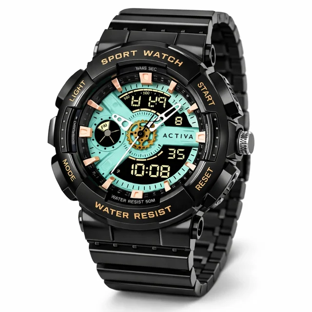 Activa Open Box X Invicta Digital , Watch - 50mm, Black (AIC-ACW499-009) kol saati