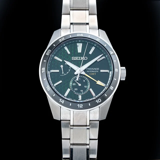 Seiko Presage GMT Green Dial 210009N35067 kol saati