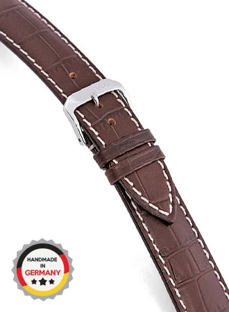 RIOS Grained Leather New Orleans - Mocha - Alligator Grained 5109/RI kol saati
