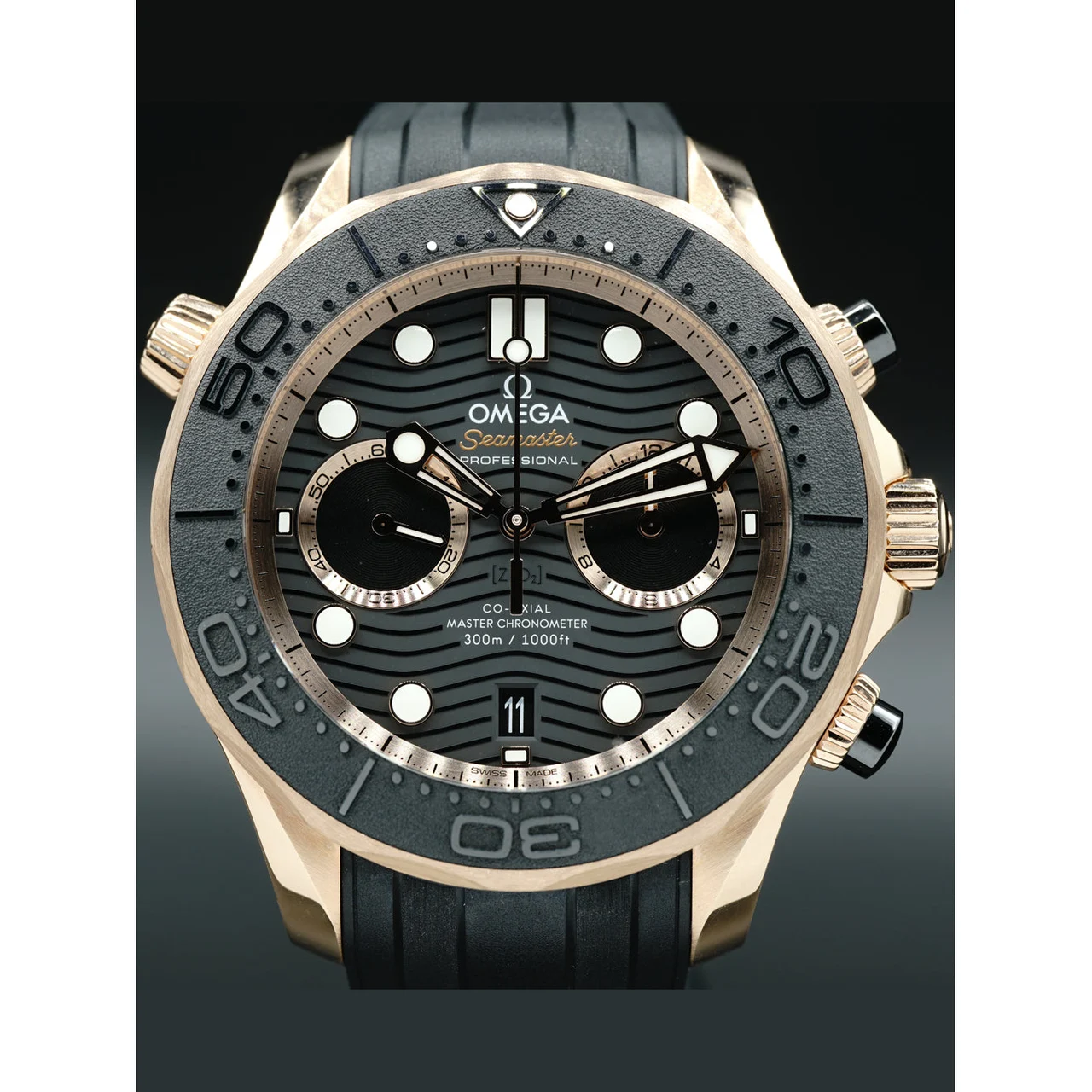 OMEGA Seamaster Diver 300 Master Chronometer Chronograph 44mm 210.62.44.51.01.001 210000020592 44 mm kol saati