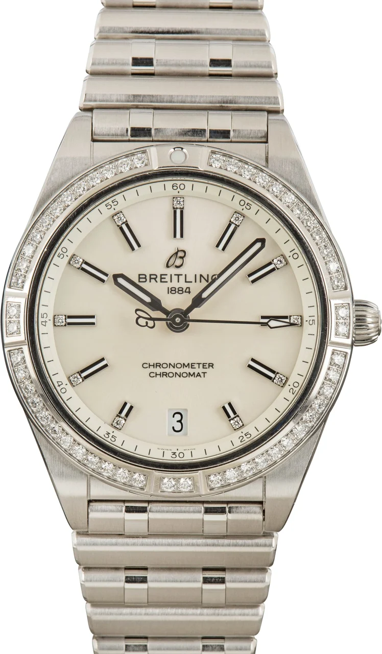 Breitling Chronomat Automatic 36 Diamond Dial & Bezel A10380591A1A1 36 mm kol saati