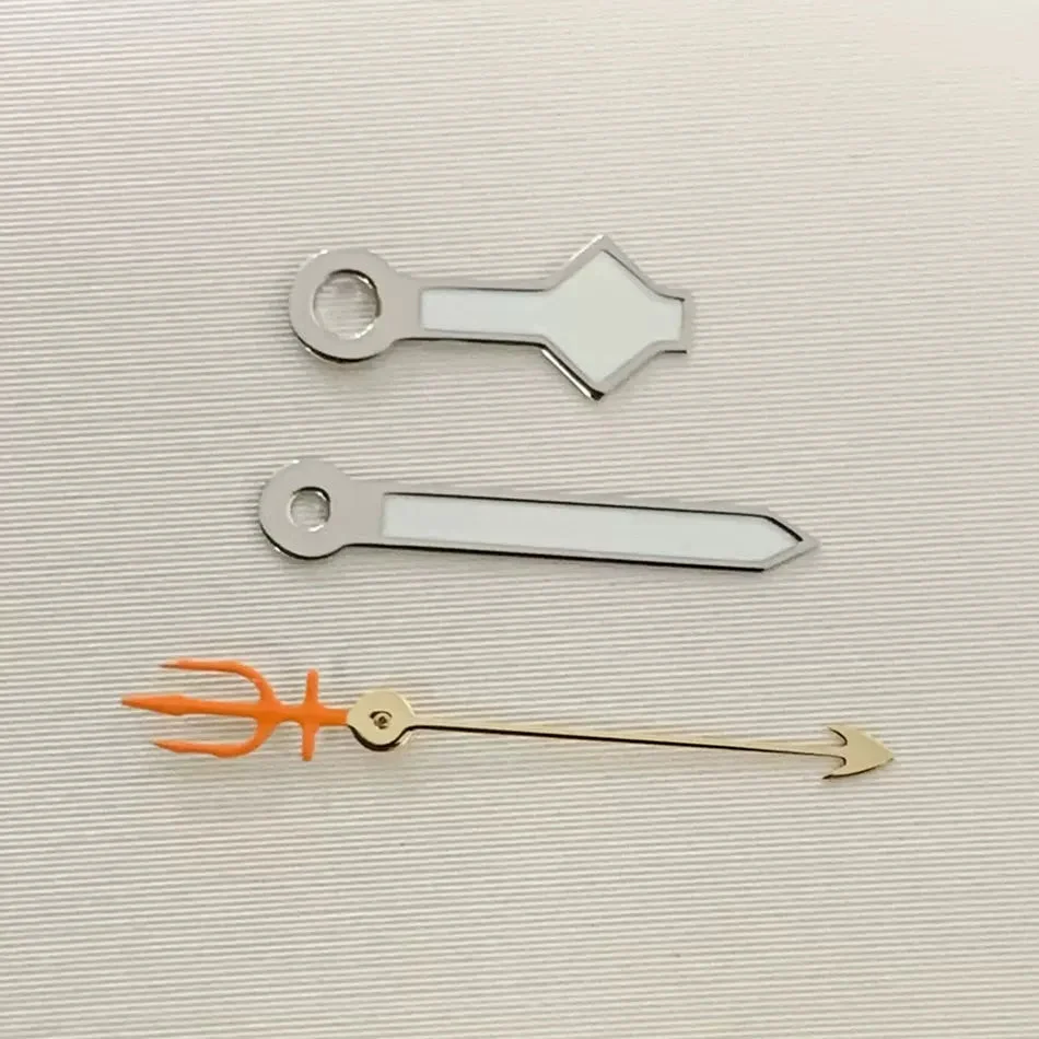Tandorio Watch hand green luminous three-pronged fork hand for NH35/36/4R/7S automatic movement. 6180664303534 kol saati