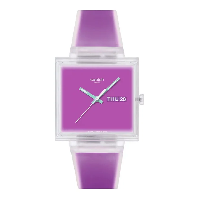 Swatch What If...see Thru Magenta? SO38K705 kol saati