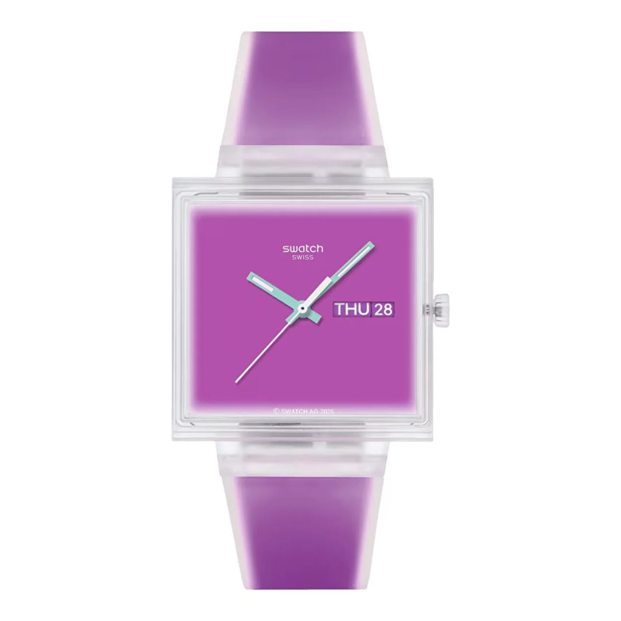 Swatch What If...see Thru Magenta? SO38K705 kol saati