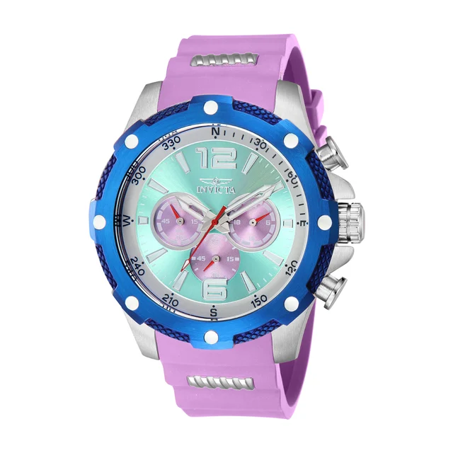 Invicta I-Force Axis Watch - 50mm. Steel, Purple (43003) kol saati