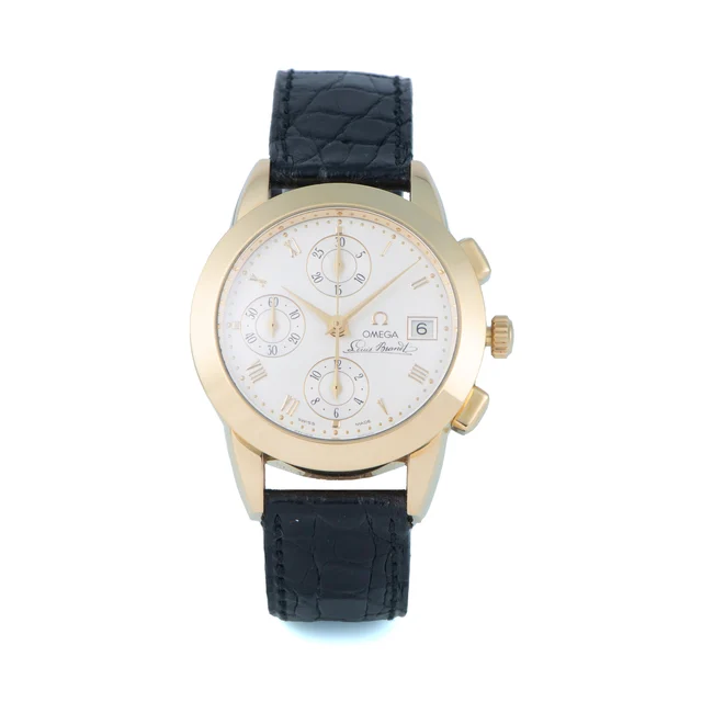OMEGA OMEGA, REF. 145.0500, LOUIS BRANDT, DE LUXE CHRONOGRAPH, YELLOW GOLD kol saati