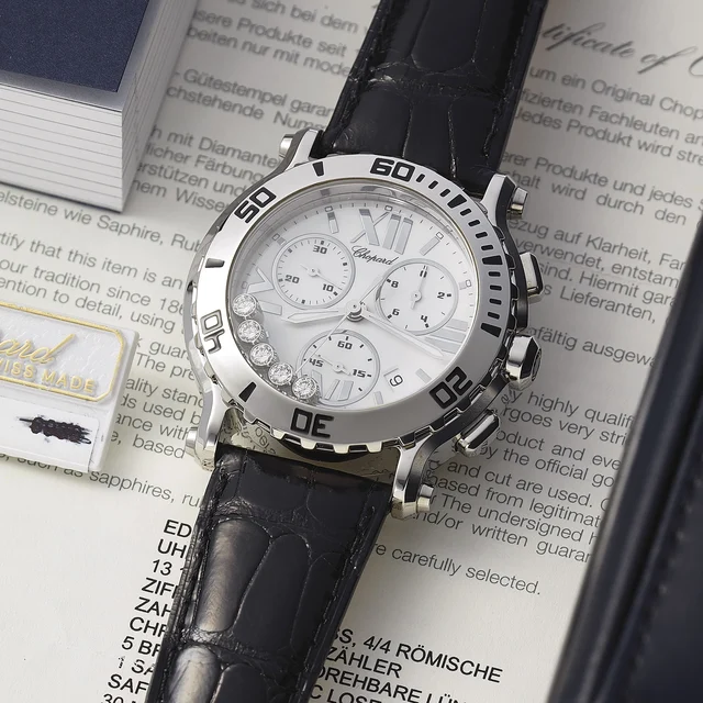 Chopard Happy Sport Chronograph Steel 288499-3001.Sold kol saati
