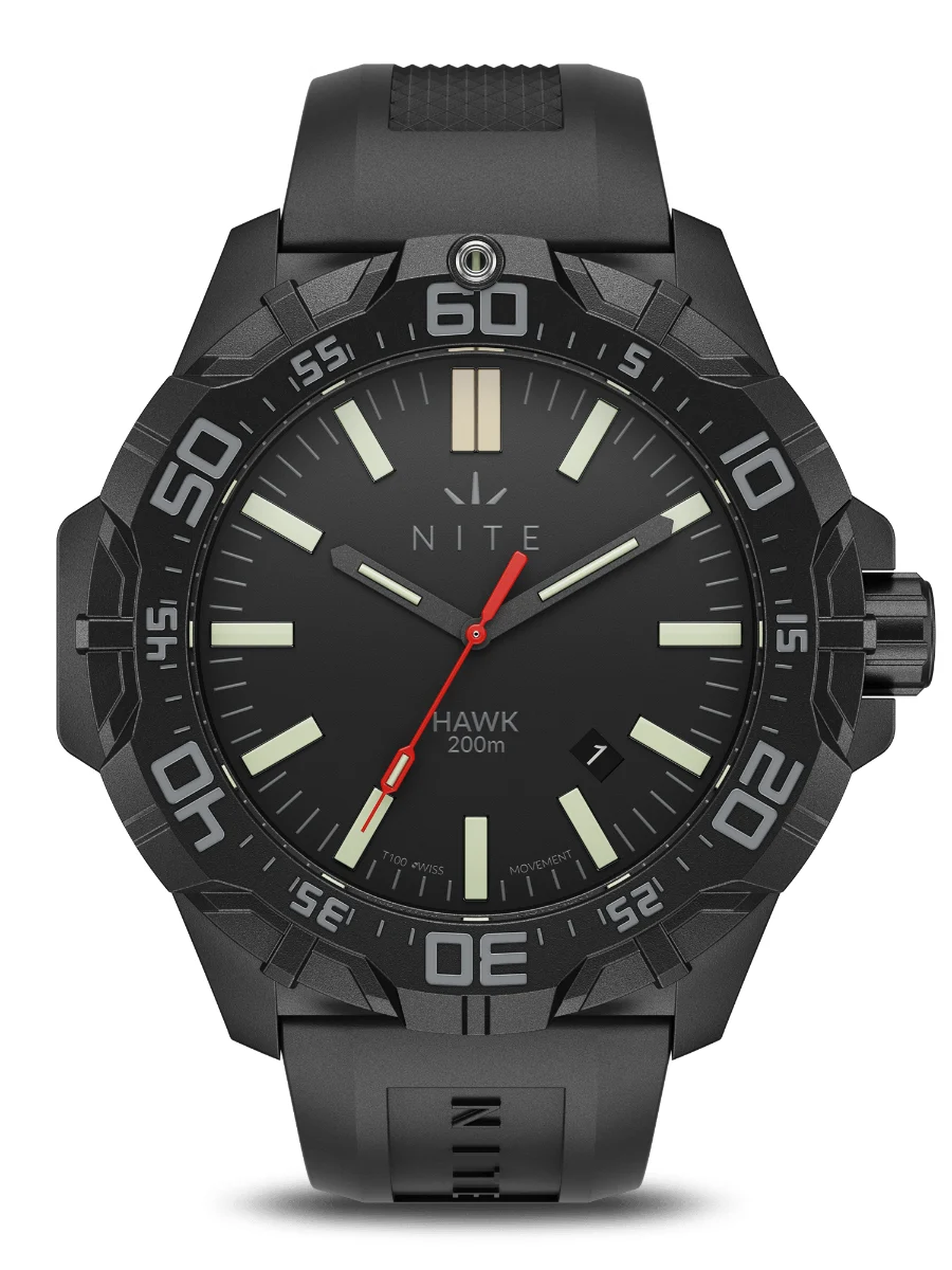 Nite Watches HAWK300TC2CT100GREEN 51 mm kol saati