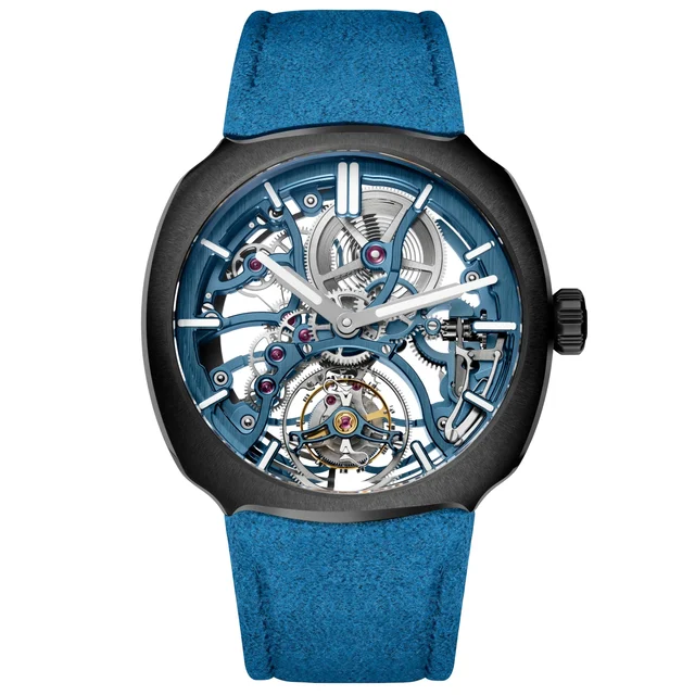 H. Moser & Cie. - Moser & Cie. Streamliner Torubillon Skeleton Ceramic Alpine Limited Edit