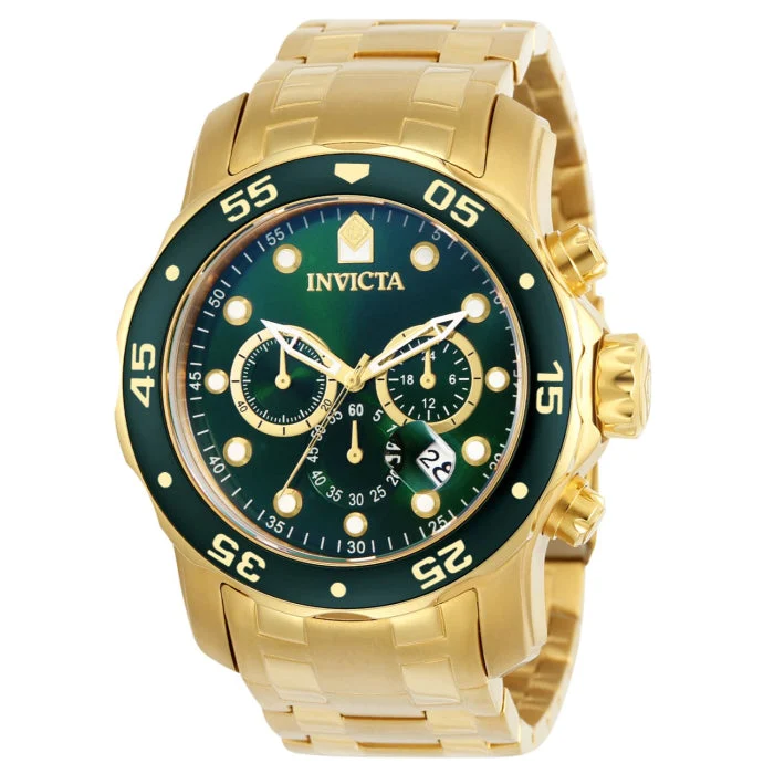 Invicta Pro Diver SCUBA Watch - 48mm, Gold (0075) 48 mm kol saati