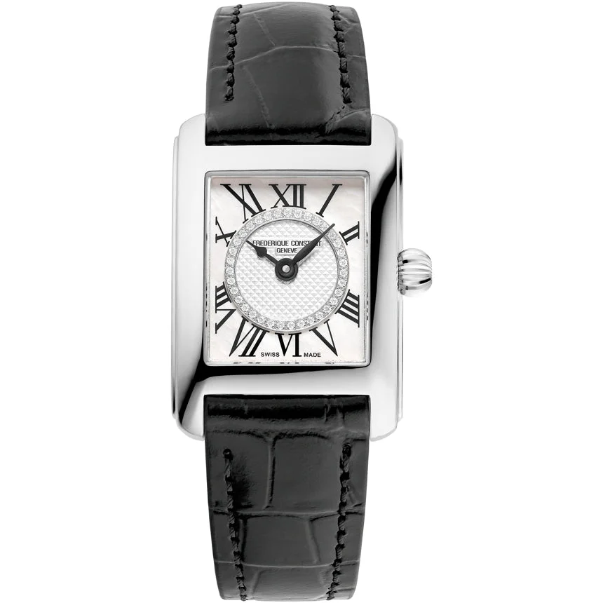 Frederique Constant Classics Carrée White Dial FC-200MPDC16-BL kol saati