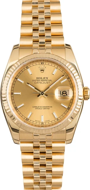 Rolex Datejust 116238 Yellow Gold Jubilee 116238CSJ kol saati