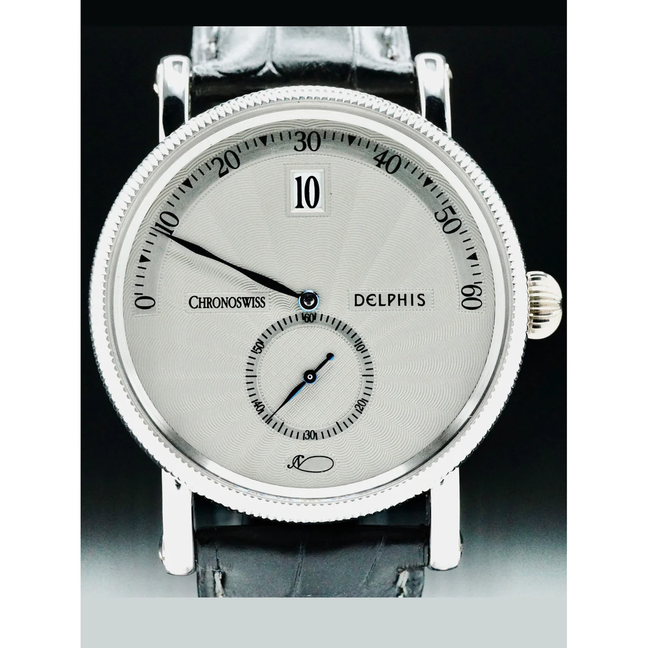 ChronoSwiss Delphis Platinum POC210000073417 38 mm kol saati