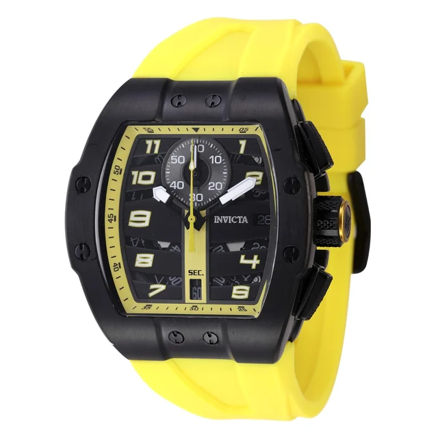 Invicta Racing Kinetic Arc Watch - 44mm. Yellow (47371) kol saati