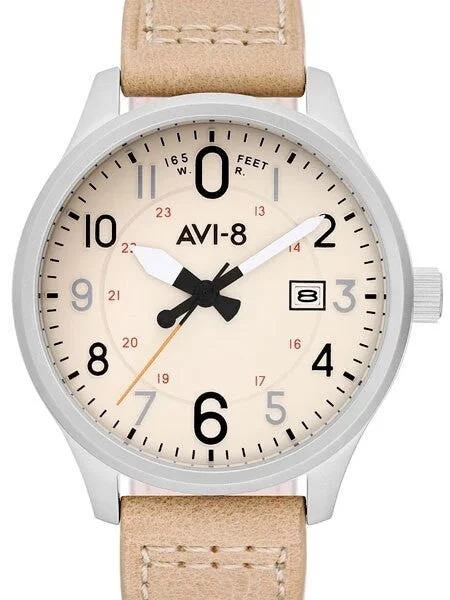 AVI-8 Hawker Hurricane Aviator Watch with Altimeter Style Dial #AV-4053-0H kol saati