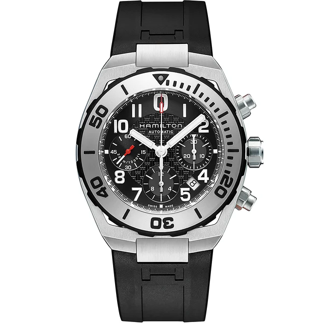 Hamilton Khaki Navy Khaki Navy Sub Auto Chrono H78716333 kol saati