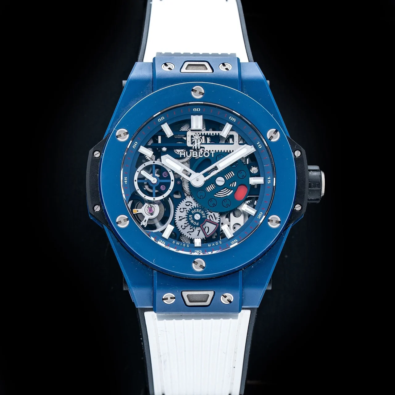Hublot Big Bang Meca-10 Ceramic Blue 45mm 414.EX.5123.RX 210009N34465 45 mm kol saati