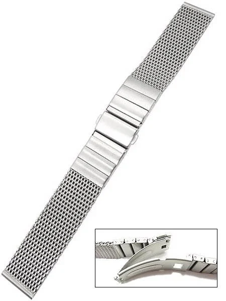 Vollmer Satin Finish Mesh Bracelet #0503SH7 (20mm) 35 mm kol saati