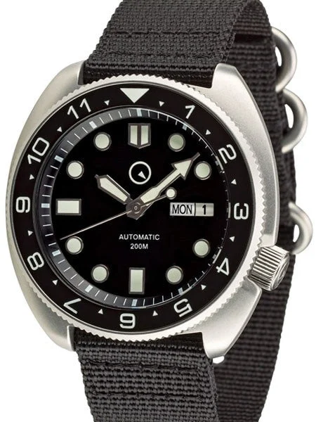 Islander Scratch and Dent - Automatic Dive Watch with AR Double Dome Sapphire Crystal, and Luminous Dual-Time Bezel Insert #ISL-11 SND954 47 mm kol saati