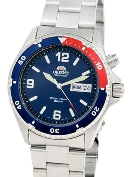 Orient Pepsi-Style Bezel Automatic Dive Watch #CEM65006D kol saati