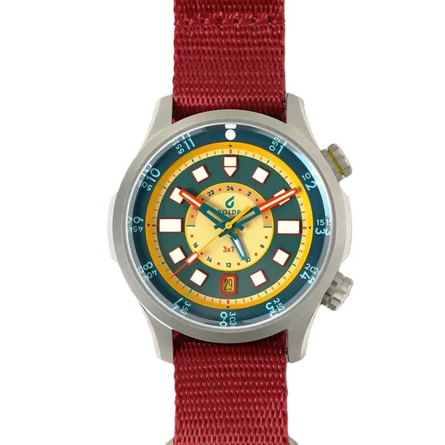 BOLDR Supply Co. BOLDR x Worn & Wound 3XT Blue GMT Limited Edition #BOLDR-3XT-Blue kol saa