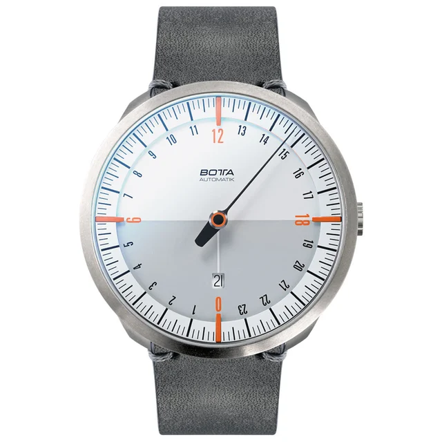 Botta UNO 24 one hand 24-hour Swiss Automatic watch with 45mm titanium case #921010 kol sa
