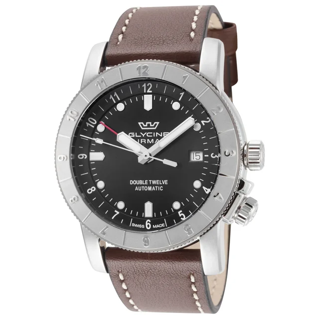 Glycine Ariman Double Twelve Watch GL0552 kol saati
