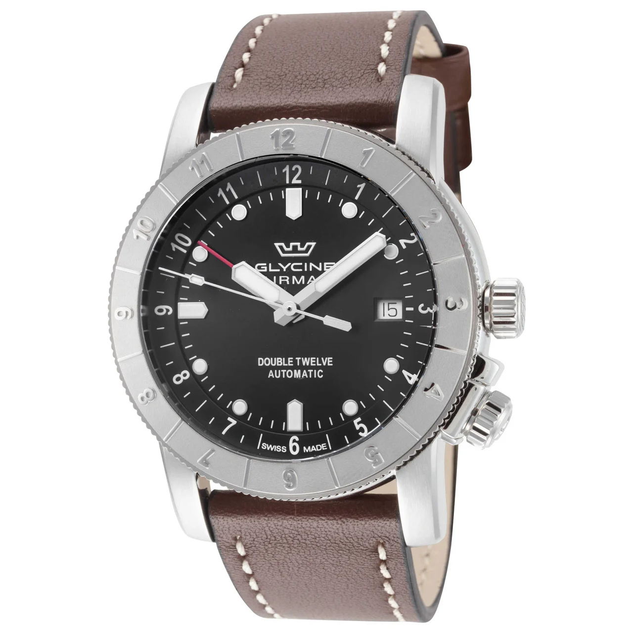 Glycine Ariman Double Twelve Watch GL0552 kol saati