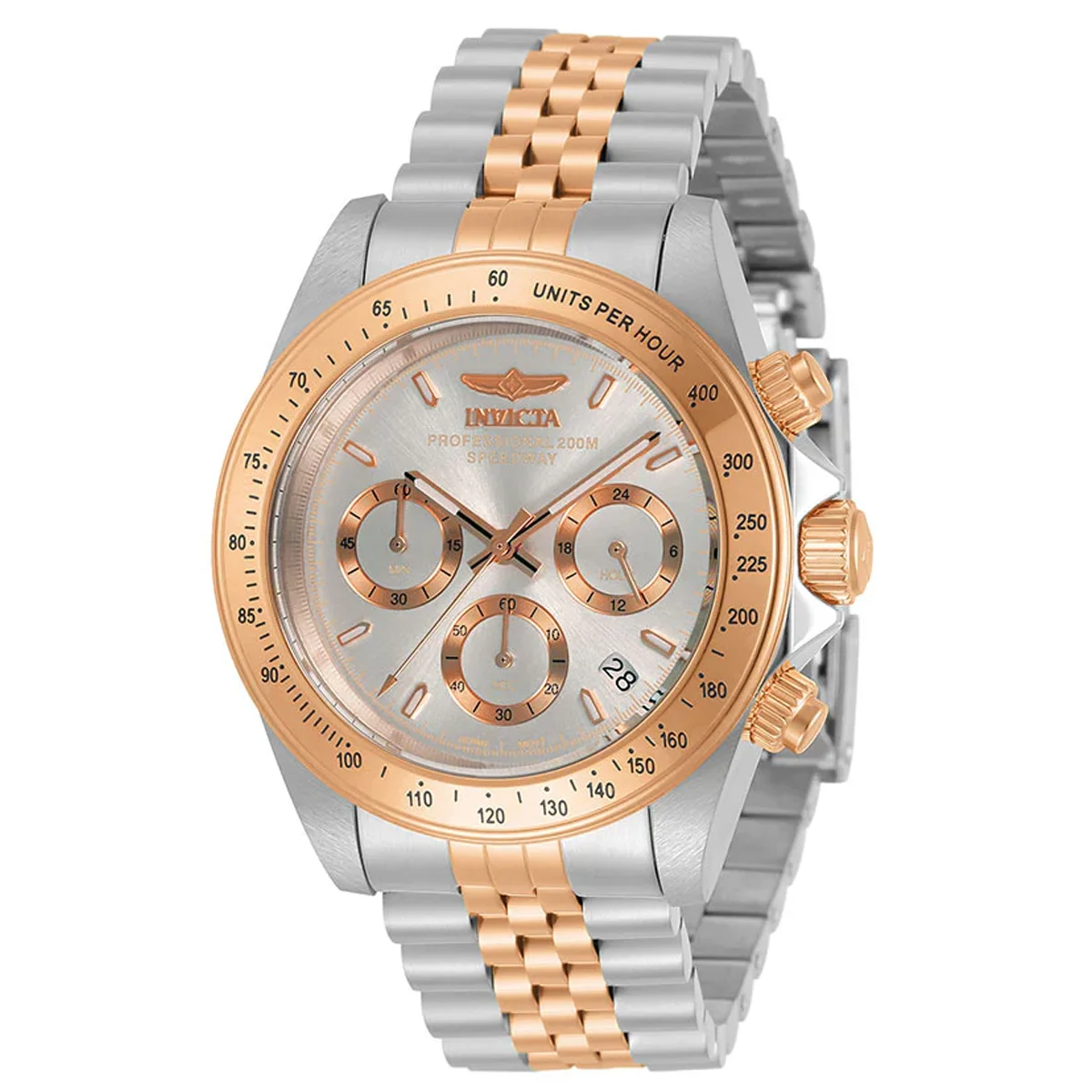 Invicta Speedway Velisque Watch - 39.5mm, Steel, Rose Gold (ZG-30995) 39.5 mm kol saati