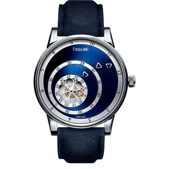 Trilobe Les Matinaux Sunray Blue Steel 38.5mm LM10BS kol saati