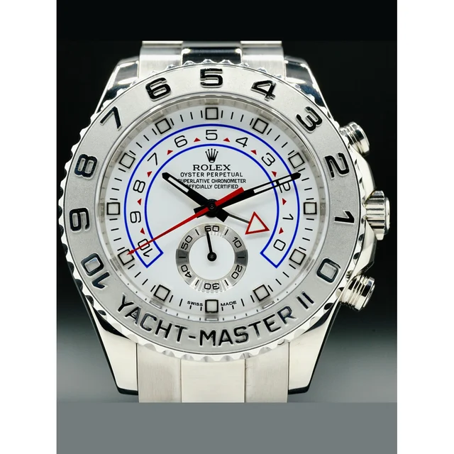 Rolex Yacht Master II 116689 18K White Gold 44mm Regatta POC210000054626 kol saati