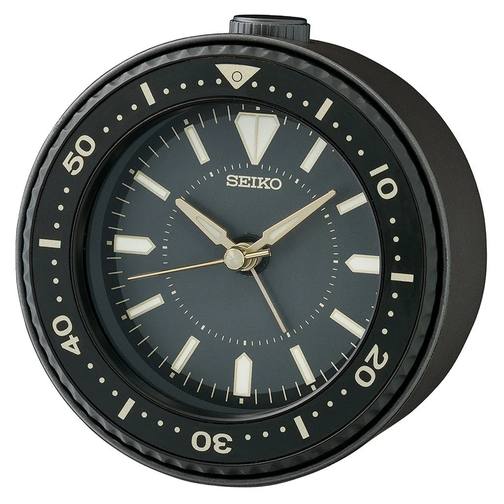 Seiko Mai Desktop Alarm Clock in Classic Black #QHE184ALH kol saati