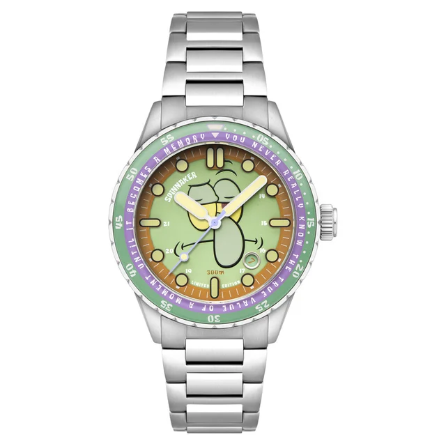 Spinnaker Hass Automatic Spongebob Squarepants 25th LE in Squidward Green #SP-5138-33 kol