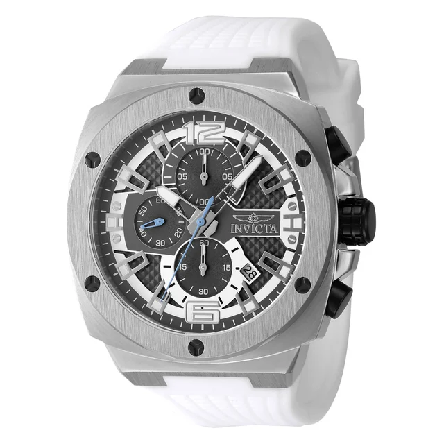 Invicta Open Box Racing Turbo Watch - 47mm. White (AIC-48163) kol saati