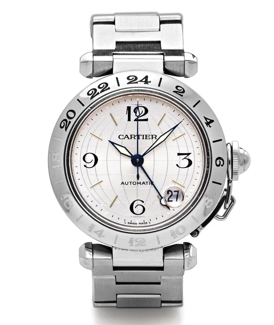 Cartier CARTIER REF. 2377 PASHA GMT STEEL kol saati
