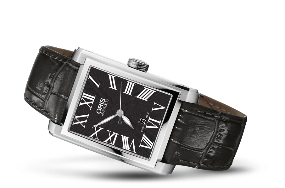 Oris Rectangular Date 01 561 7657 4074-07 5 21 71FC 30 mm kol saati