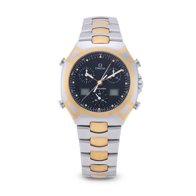 OMEGA OMEGA, REF. 386.1232, SEAMASTER "POLARIS" CHRONOGRAPH AND USE OF TOOL 1990, SET OF 2