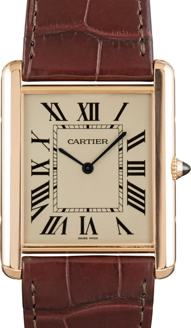 Cartier Tank Louis 18k Rose Gold W1560017 kol saati