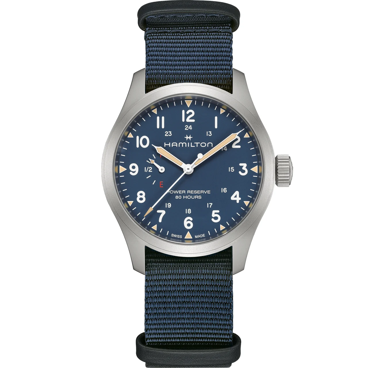 Hamilton Khaki Field Power Reserve 40mm H69509940 40 mm kol saati