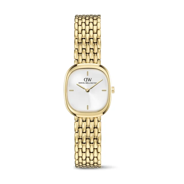 DANIEL WELLINGTON Corta White Grain-Link Gold DW00100993 kol saati