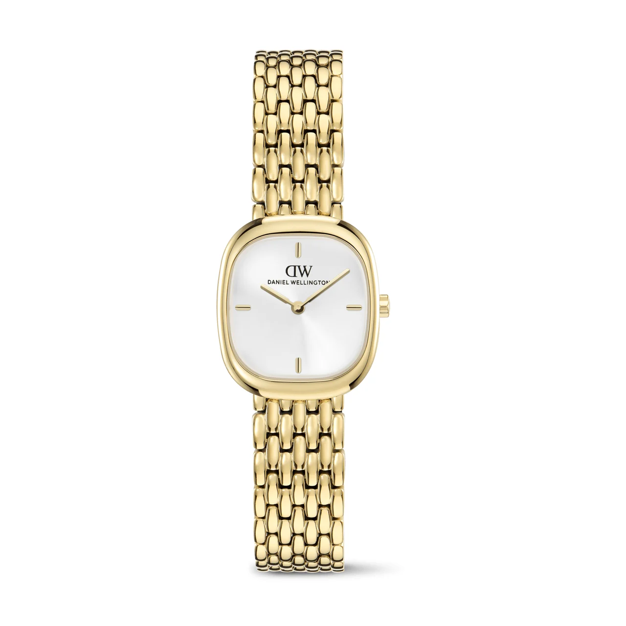DANIEL WELLINGTON Corta White Grain-Link Gold DW00100993 28 mm kol saati