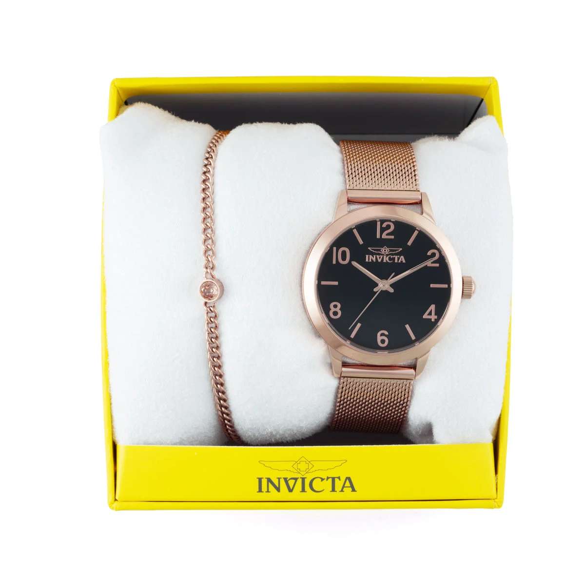 Invicta Wildflower Watch - 34mm, Rose Gold With Bracelet Set (47276) 34 mm kol saati