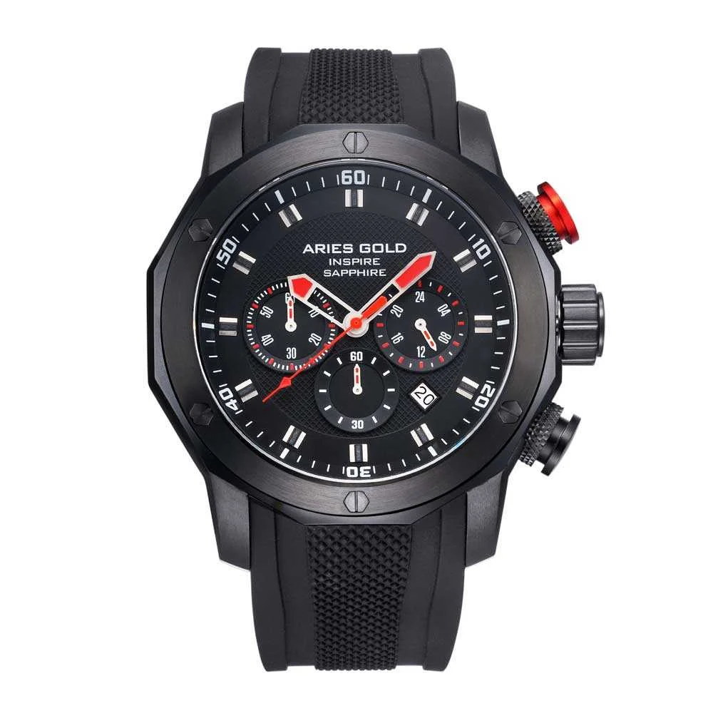 Aries Gold Venturer G 7012Z BK-R 48 mm kol saati