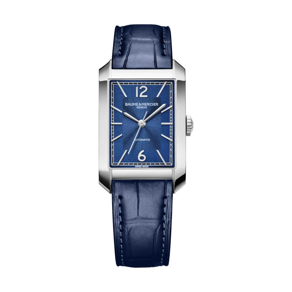 Baume Et Mercier Hampton 10732 Automatic 43mm - Blue on Leather Strap M0A10732 43 mm kol saati