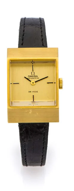 OMEGA VILLE 'S REF.551.068 AUTOMATIC GOLD PLATED A fine and unusual self-winding gold plat