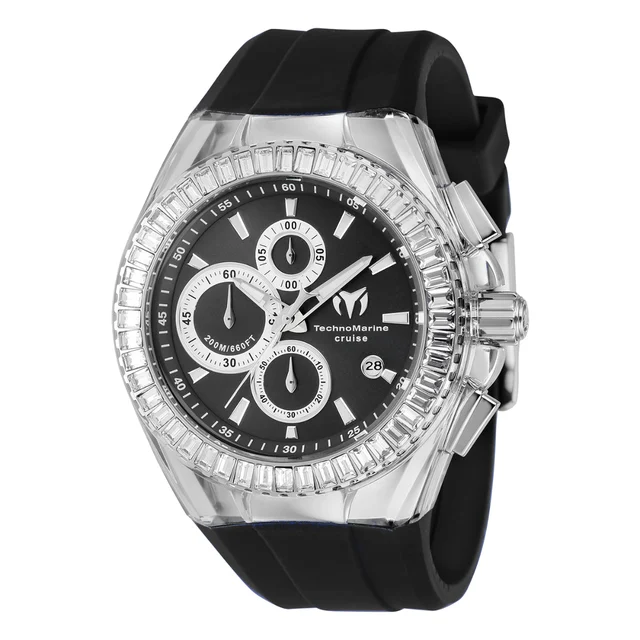 Technomarine Cruise Original Watch - 45mm, Black (ZG-TM-121149) kol saati